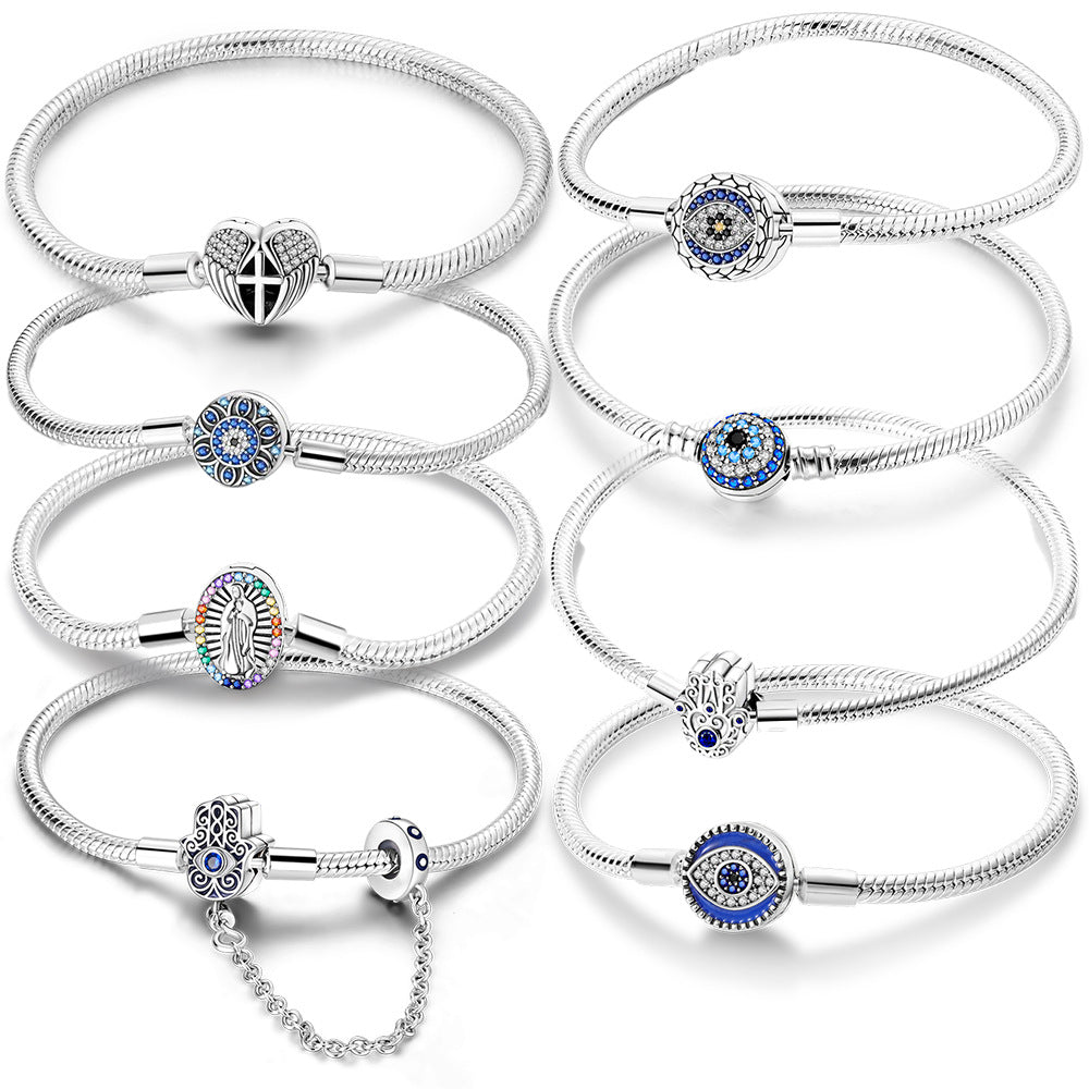 Kupferbeschichtetes Silberarmband mit Kreuz – Bild 4 | LuxeStyle