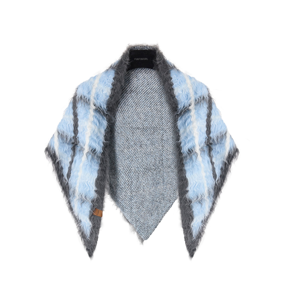 Triangulärer Baumwoll-Woll-Schal | LuxeStyle