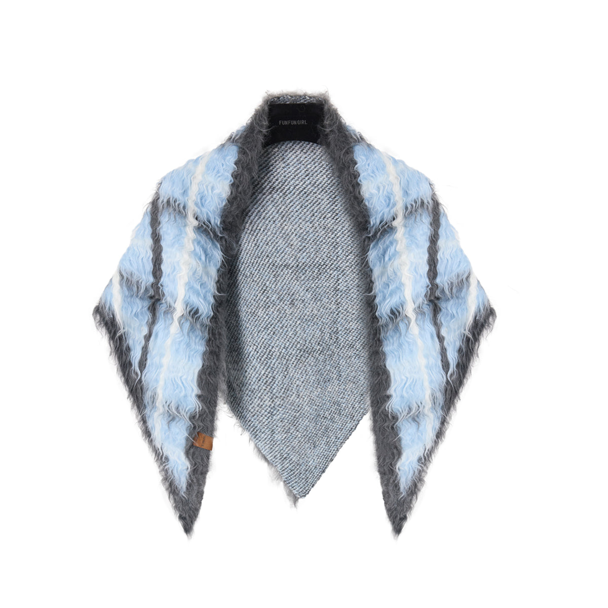 Triangulärer Baumwoll-Woll-Schal | LuxeStyle