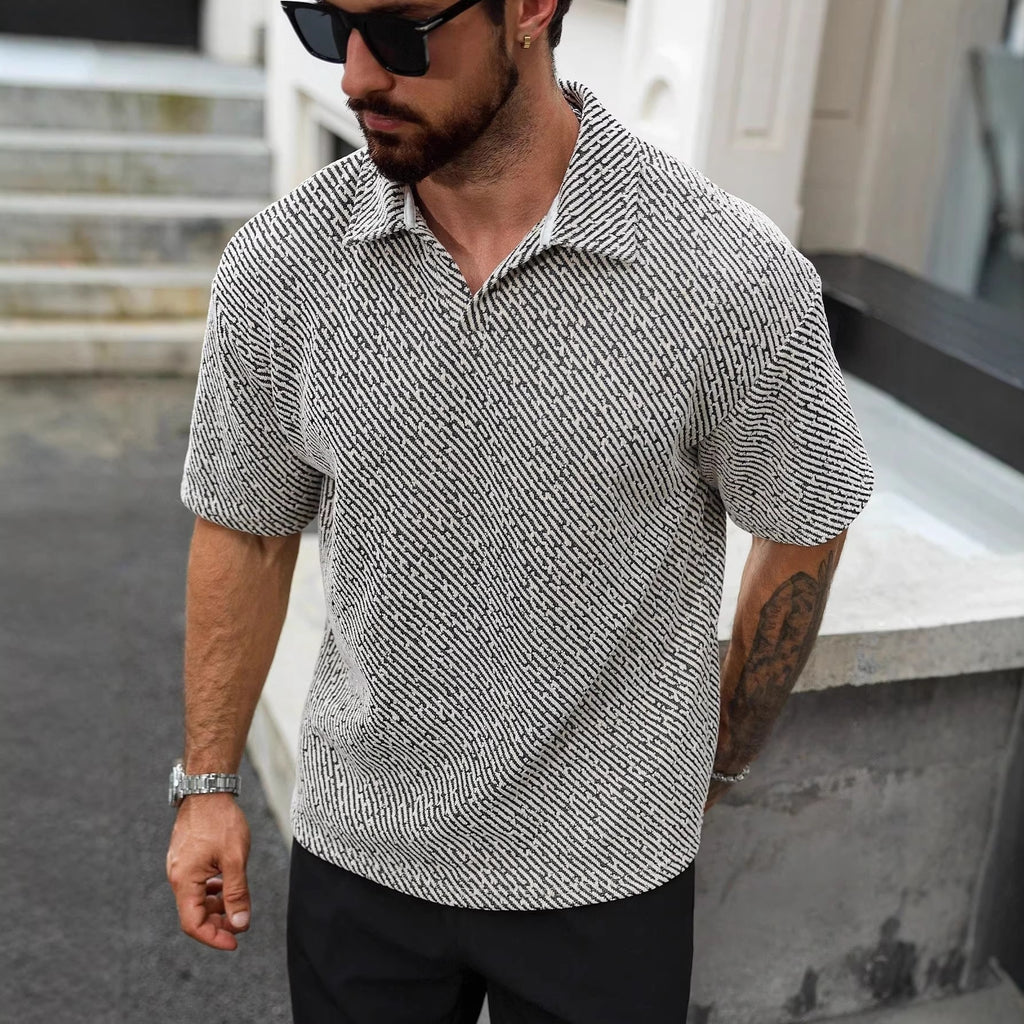 Legeres Polo-Shirt mit Karomuster