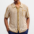 Retro-Strickpullover für Herren mit Streifen