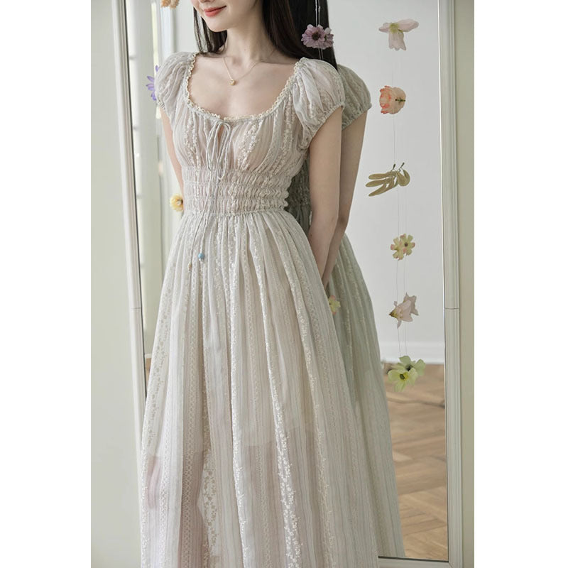 Langes Blumenkleid im French-Style – Bild 5 | LuxeStyle