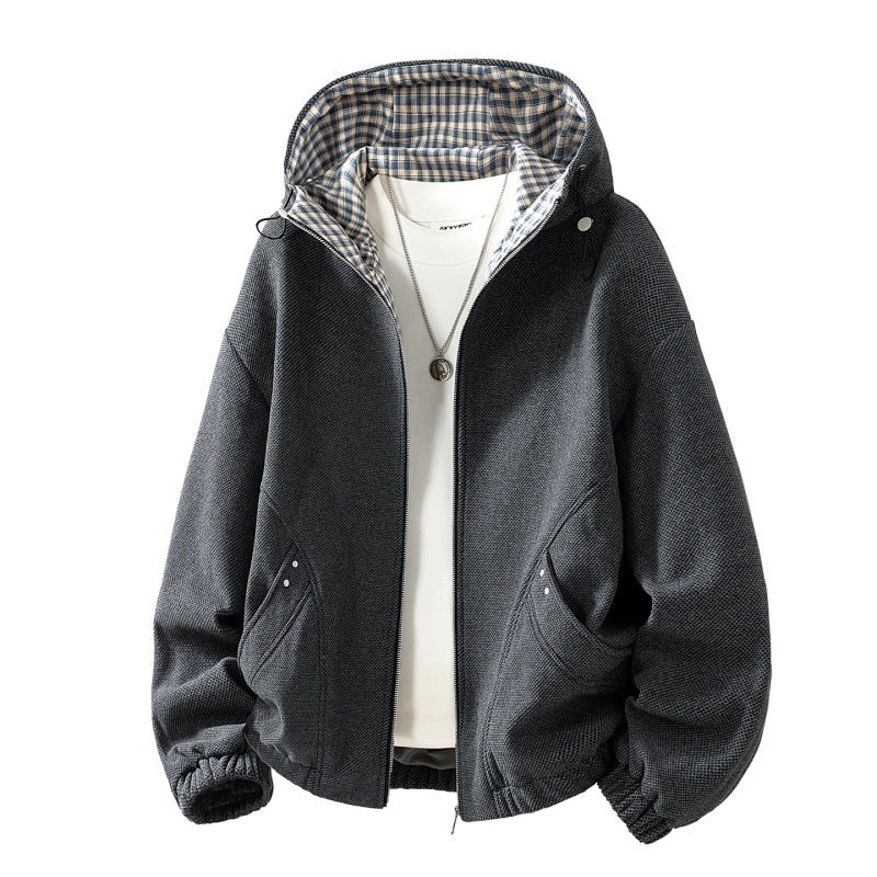 Herren-Kapuzenjacke aus Polyester – Bild 4 | LuxeStyle
