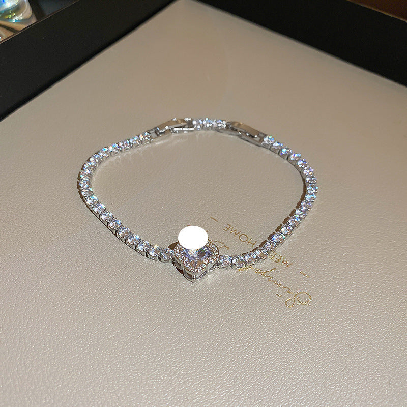 18K Goldplattiertes Zirkonia-Armband
