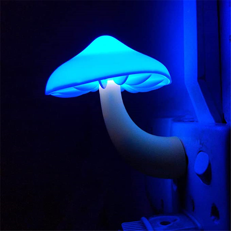 LED-Nachtlicht-Pilz mit Sensor (EU/US Stecker)