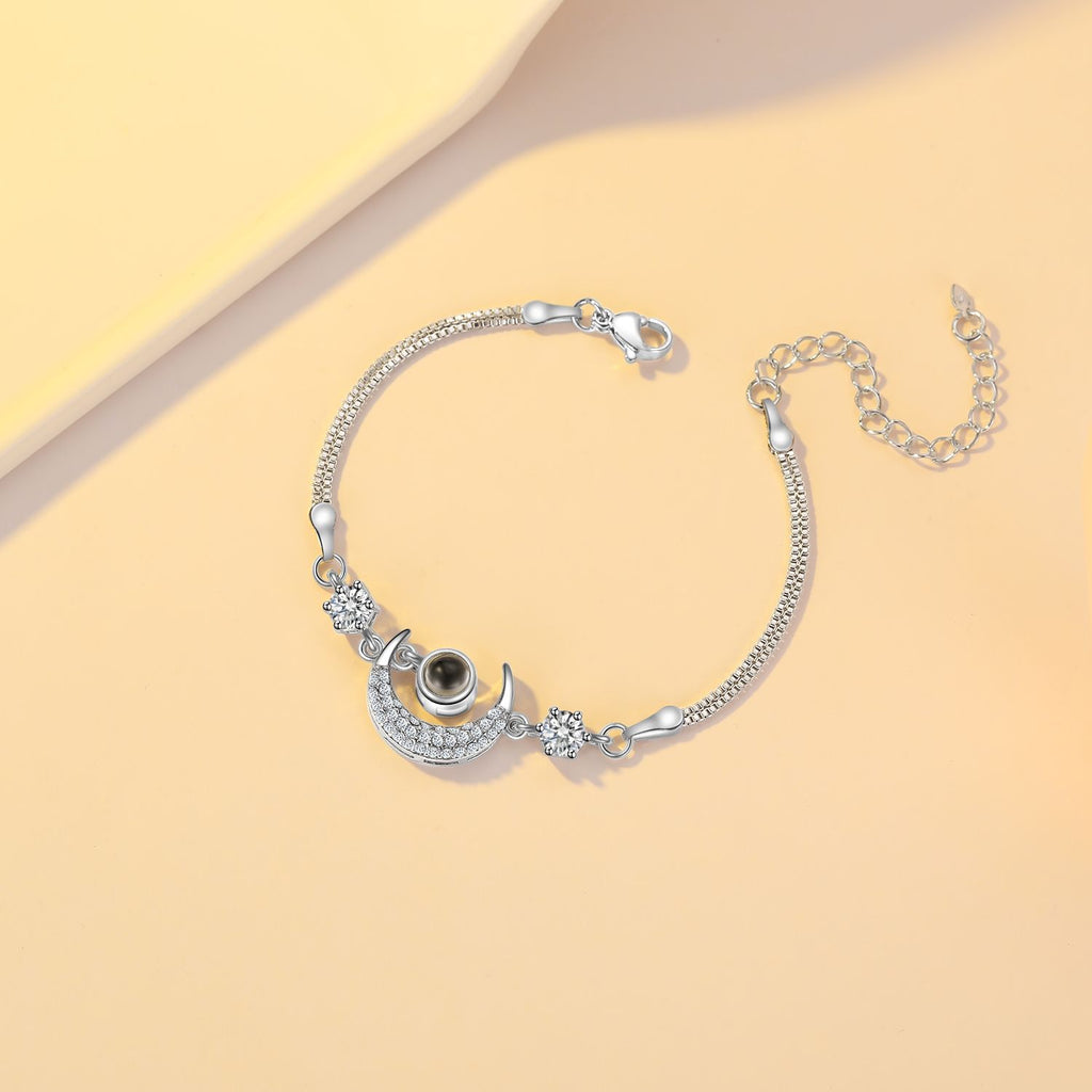 Stern- und Mond-Armband mit Diamant-Einlage – Bild 3 | LuxeStyle