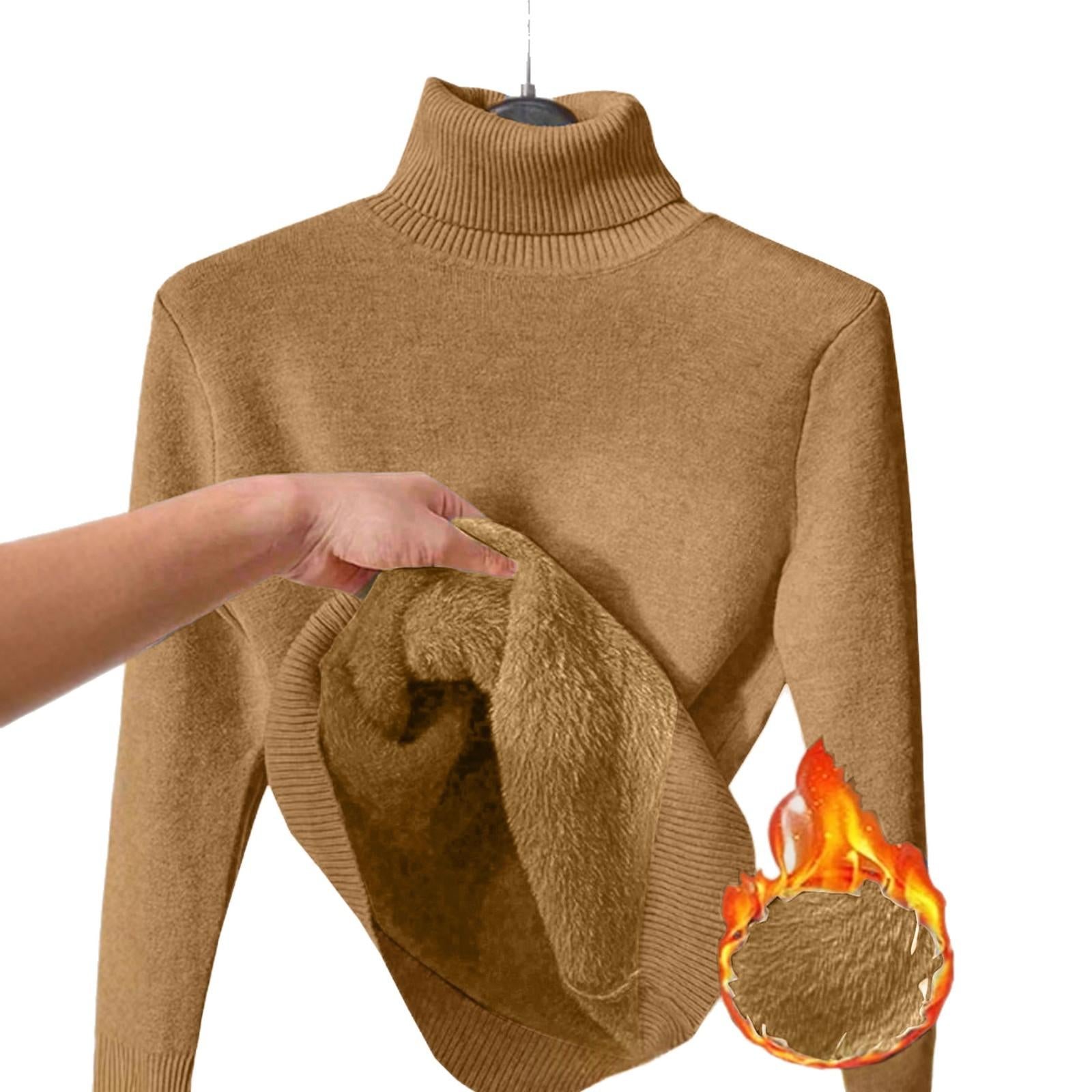 Damen Fleece Rollkragenpullover