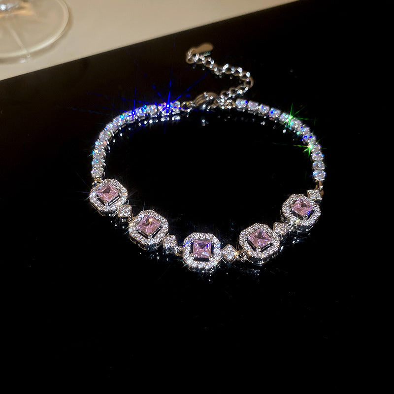 Chic Zirkonia-Herz Armband
