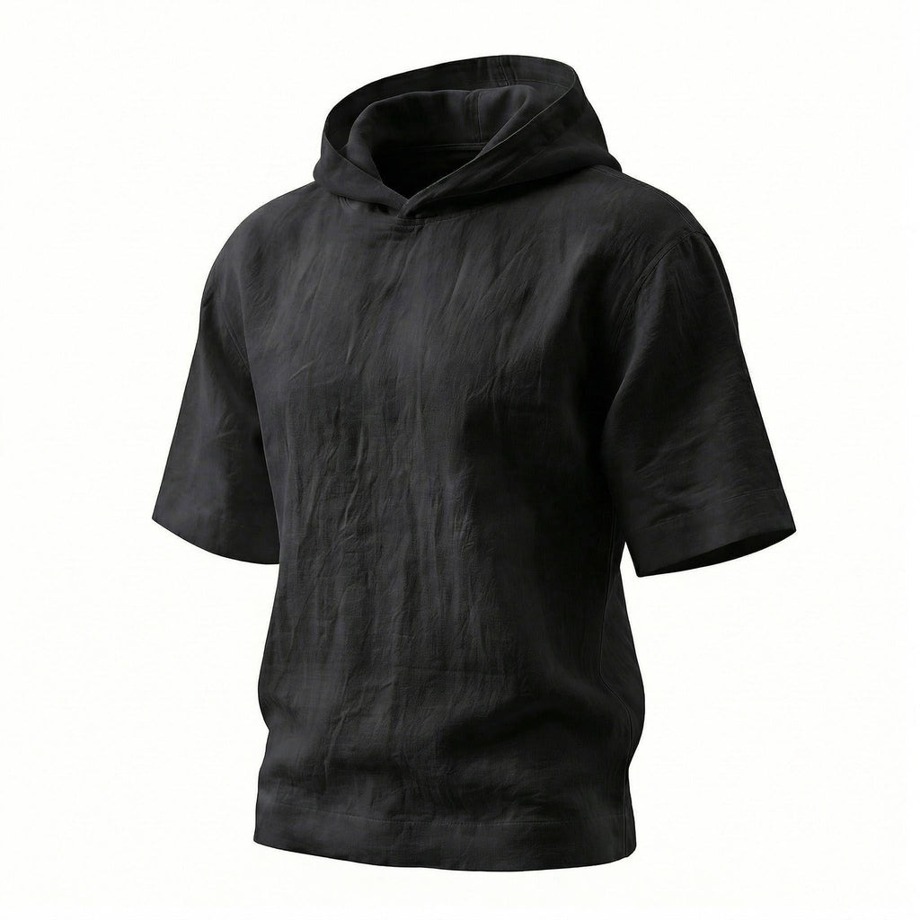 Kurzarm-Hoodie mit Fünfpunkt-Ärmeln