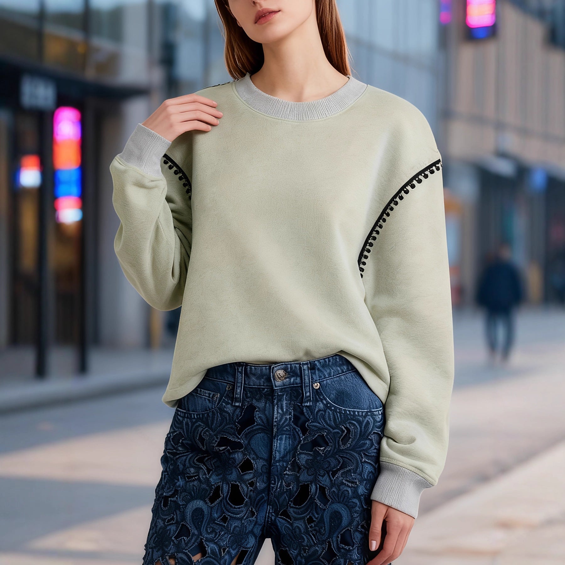 Retro Sportswear mit Kontrastfarben