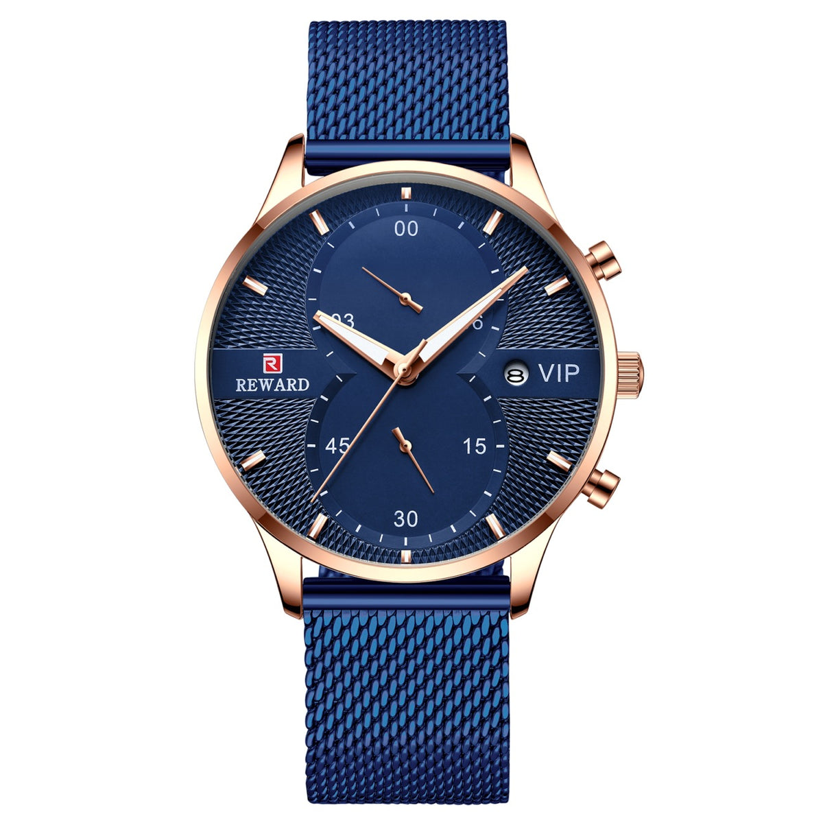 Herren Quarzuhr mit Kalenderfunktion, wasserdicht – Bild 8 | LuxeStyle