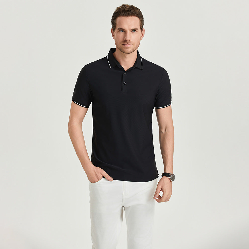 Herren Kurzarmhemd zweifarbig Slim-Fit