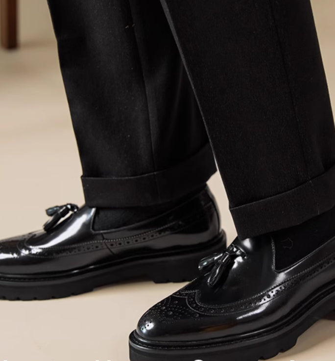 Herren Freizeit-Lederschuhe Übergrössen – Bild 3 | LuxeStyle