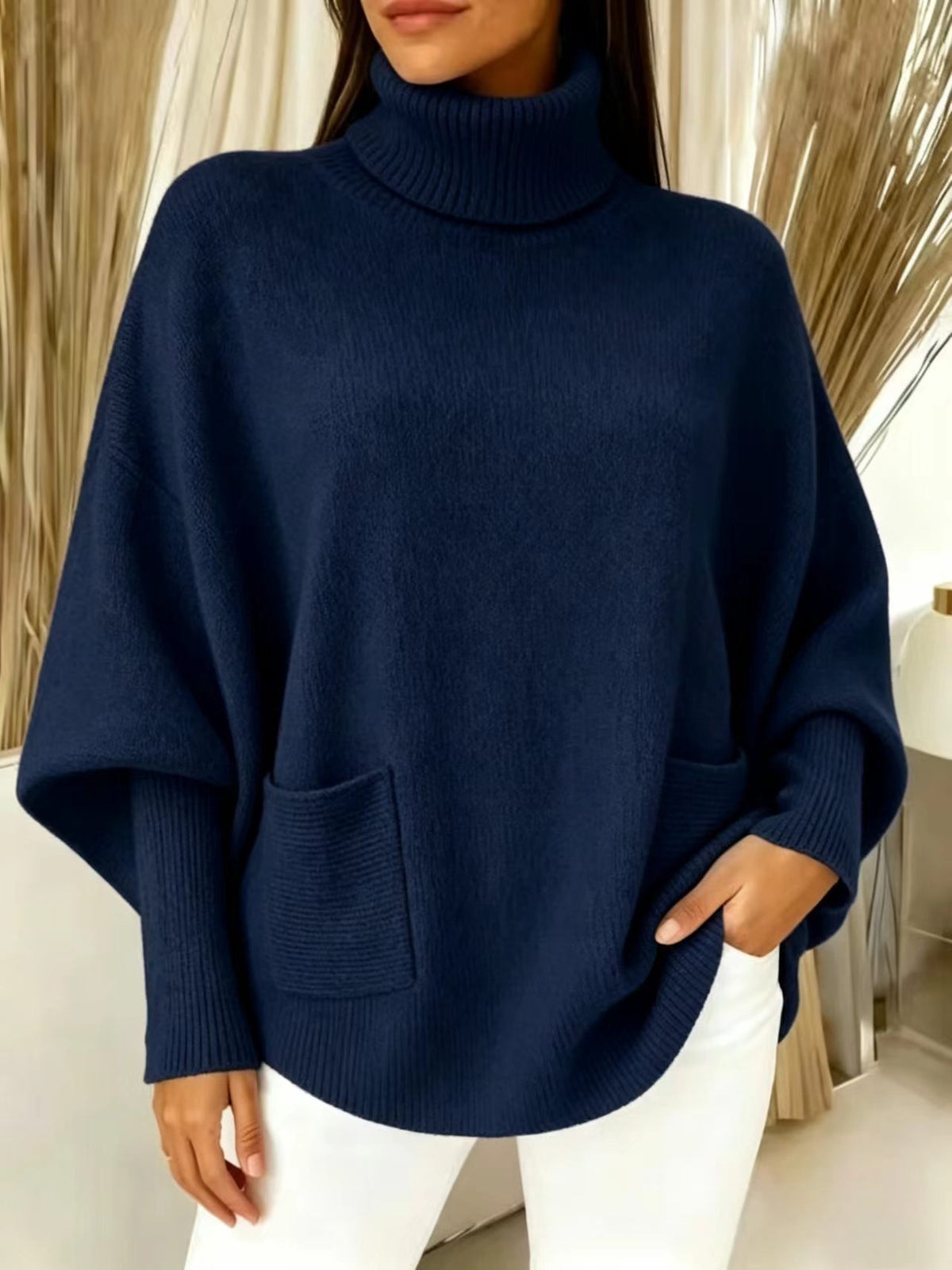 Rollkragenpullover mit langen Ärmeln – Bild 11 | LuxeStyle