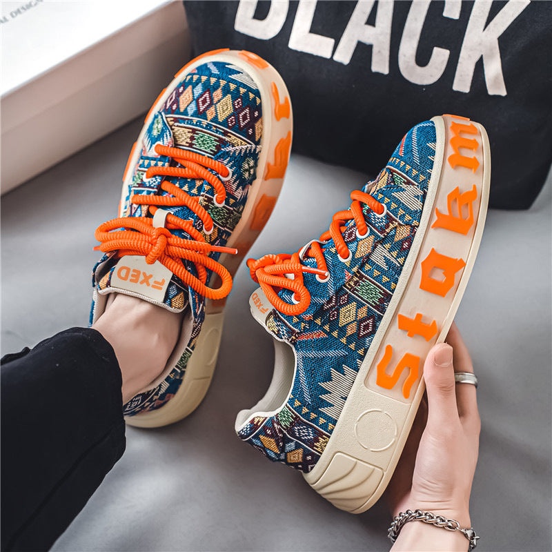 Ethnische Grid Plattform Herrenschuhe – Bild 3 | LuxeStyle