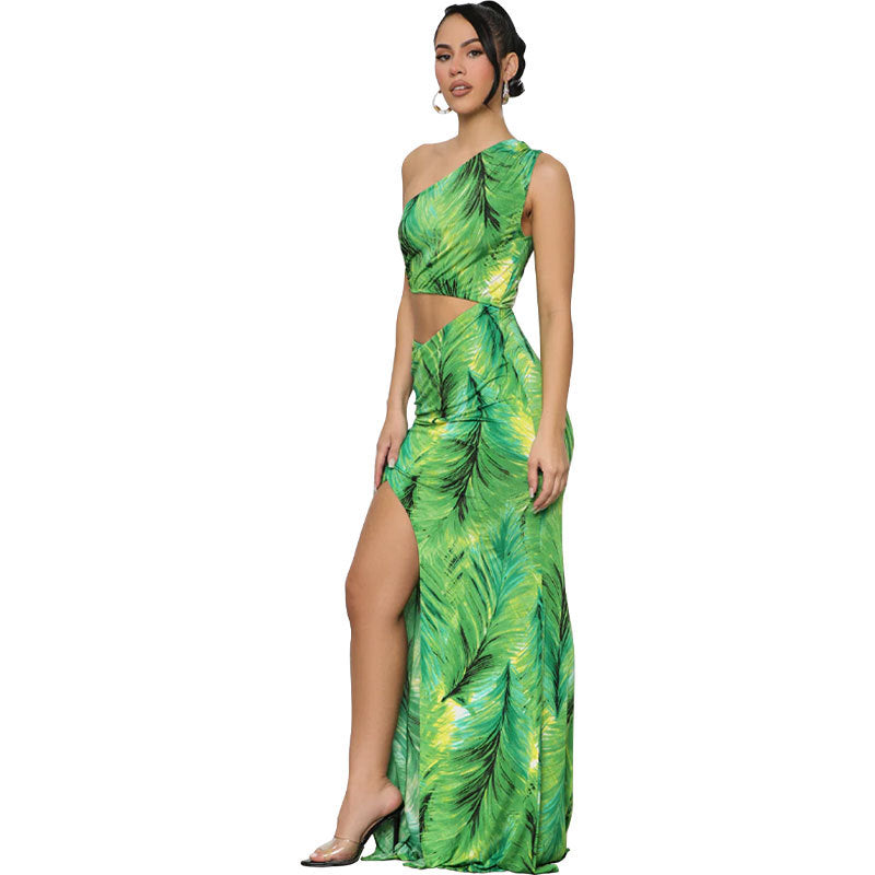 Elegantes Maxikleid mit Blumenmuster
