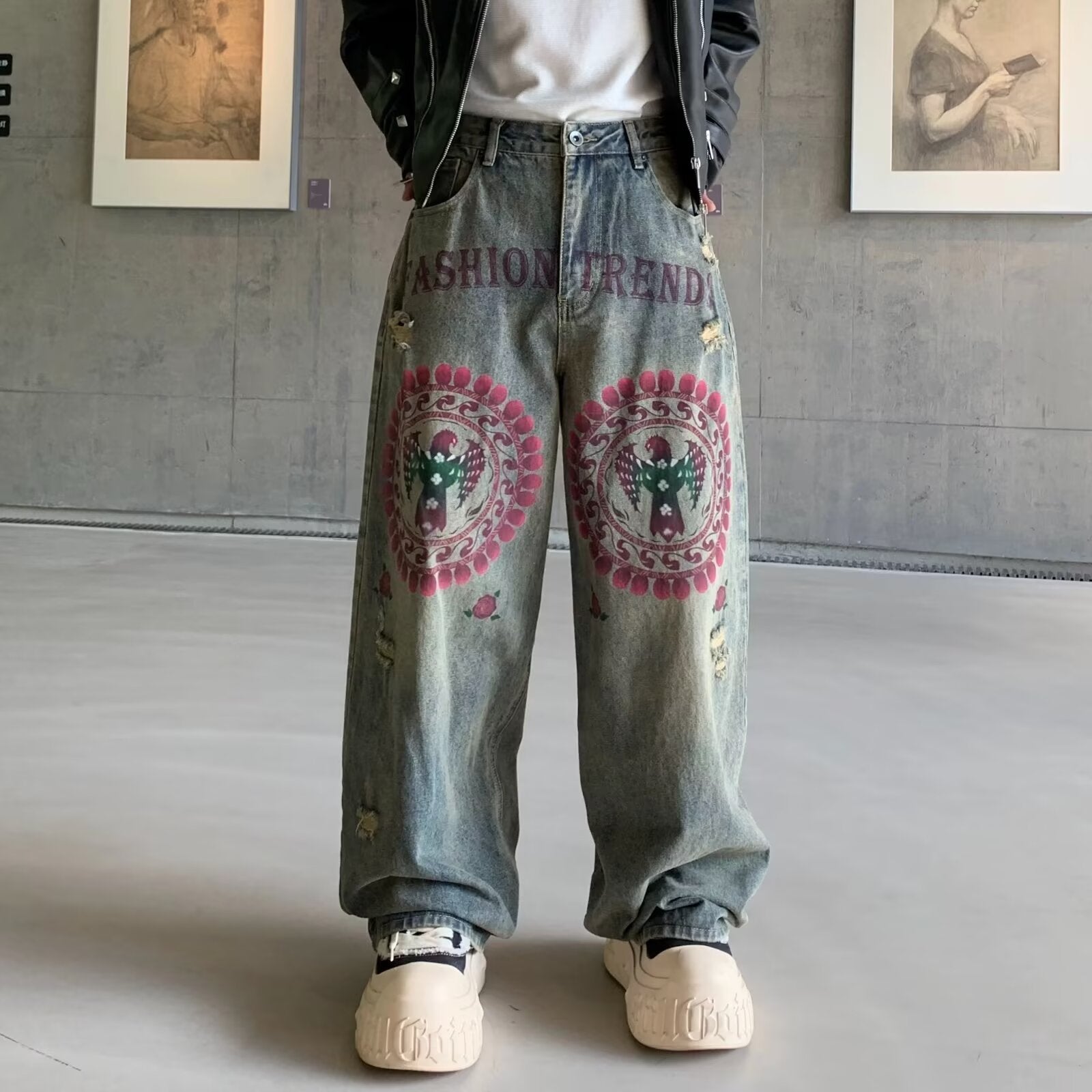Loose-Fit Denim-Hose für Herren