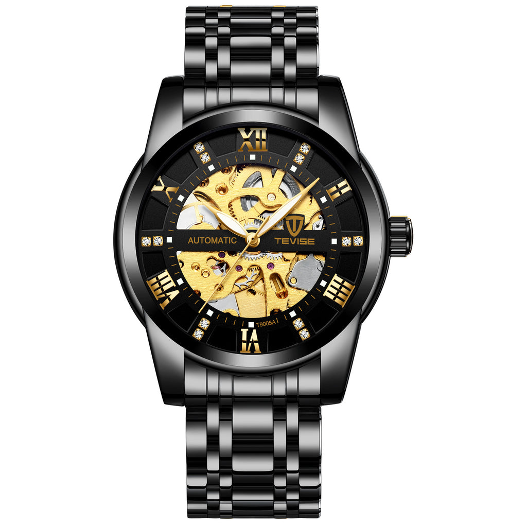 Mechanische Armbanduhr mit Skelett-Design – Ansicht 2