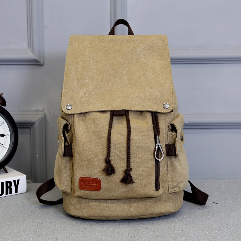 Retro Canvas-Rucksack für Herren – Bild 8 | LuxeStyle