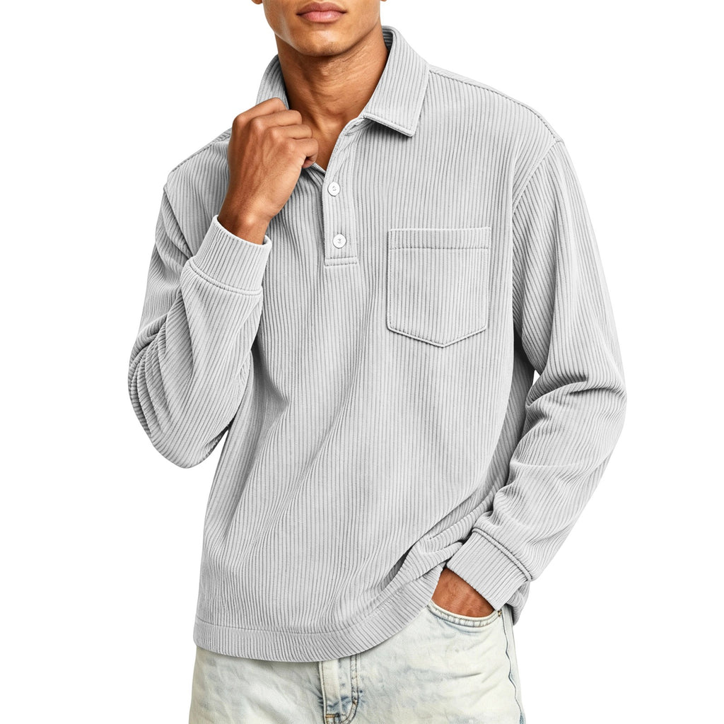 Hemd aus Cord mit Streifen | LuxeStyle