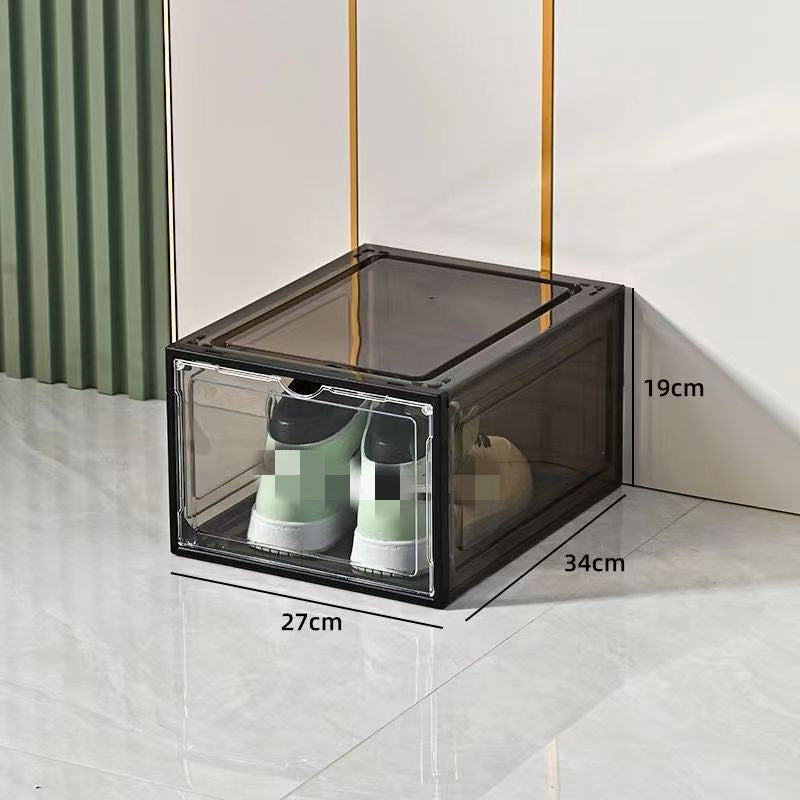 Dicke transparente Schuhbox mit Magnetverschluss