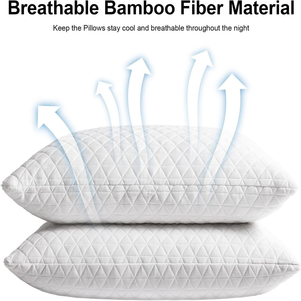 Memory Foam Kissen mit Federschaum-Füllung