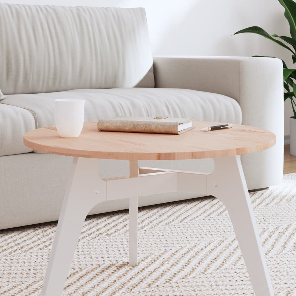 Tischplatte Ø60 cm, Buche Massivholz