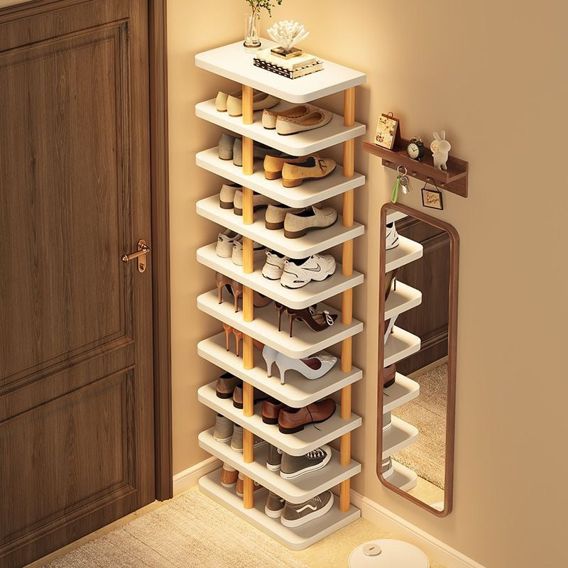 Mehrstöckiges Holz-Schuhregal