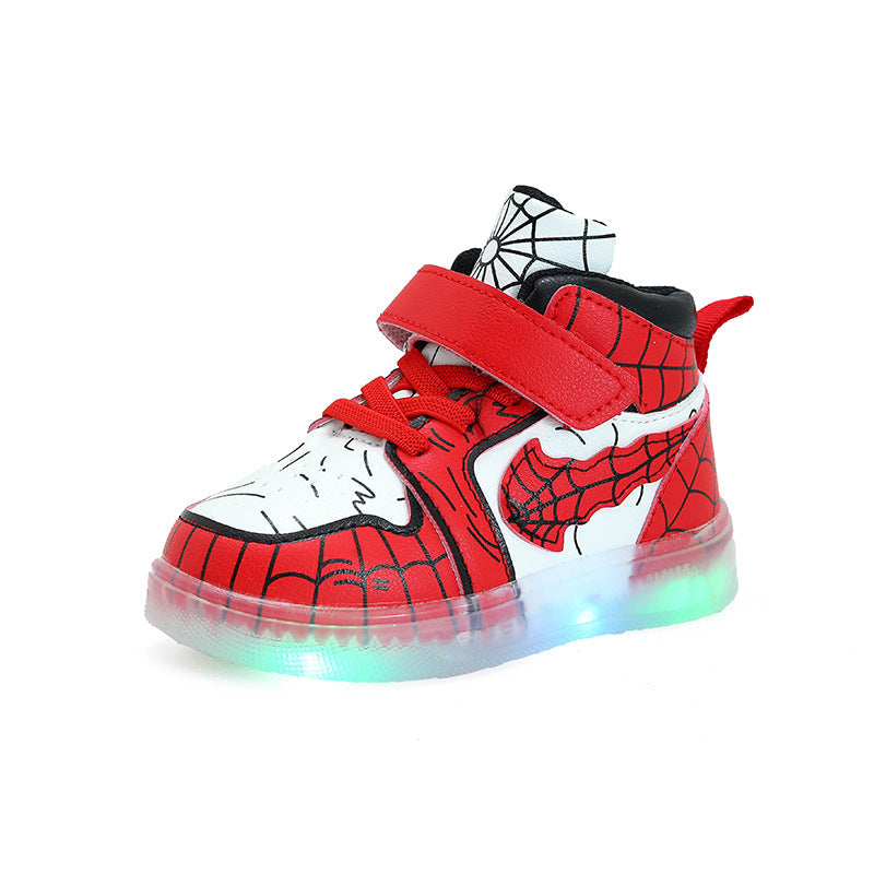 LED-Sneaker aus Lederimitat für Jungen