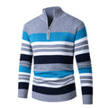 Gestreifter Half-Turtleneck Pullover für Herren – Bild 6 | LuxeStyle