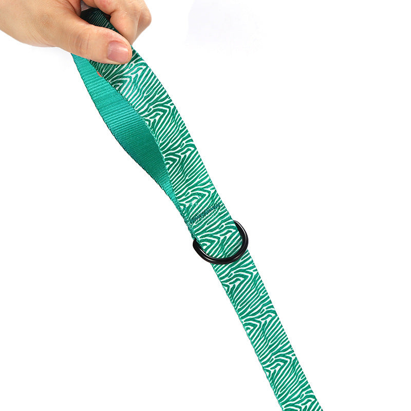 Hundehalsband und Leine mit Zebramuster | LuxeStyle