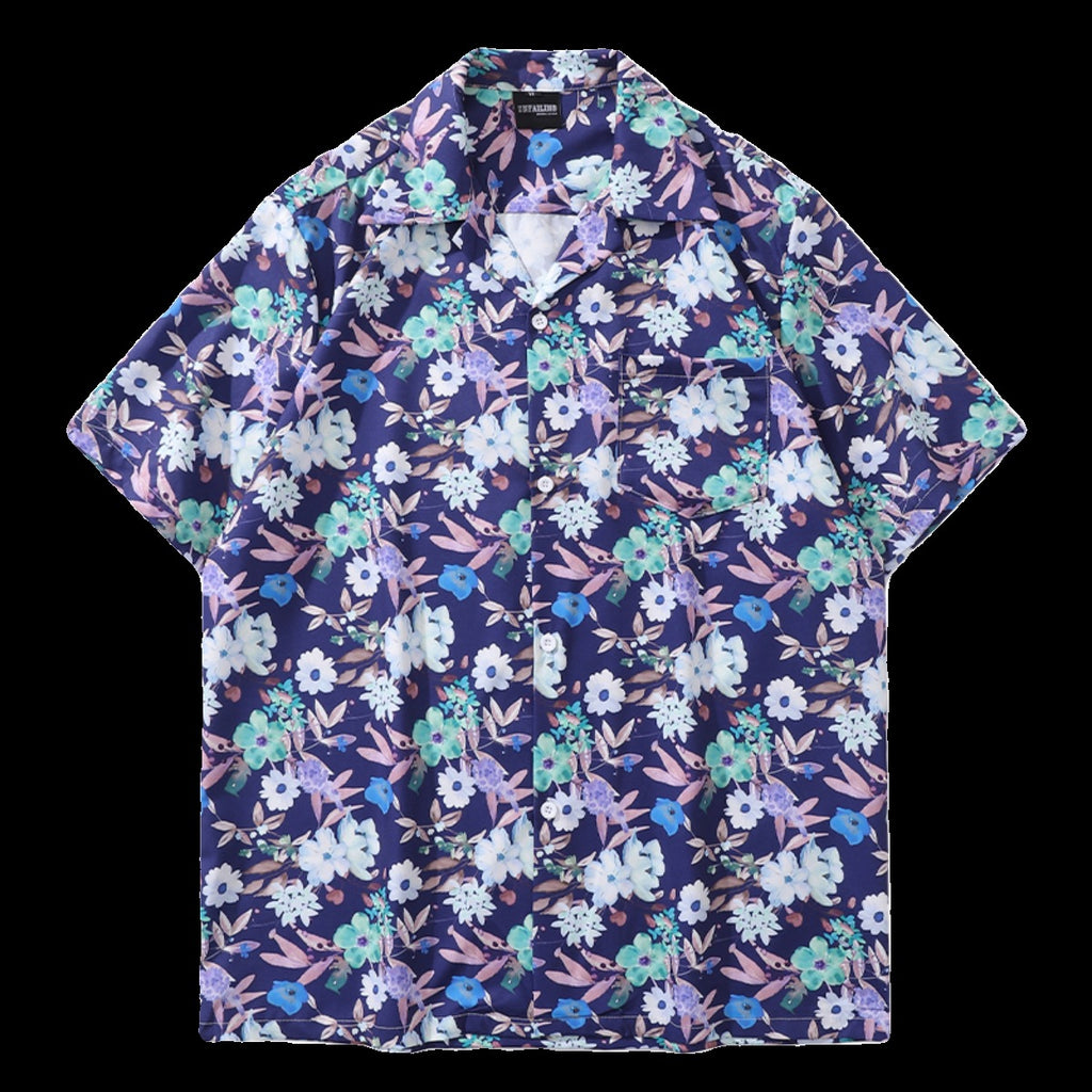 Unisex Strandhemd mit Blumenmuster – Bild 12 | LuxeStyle