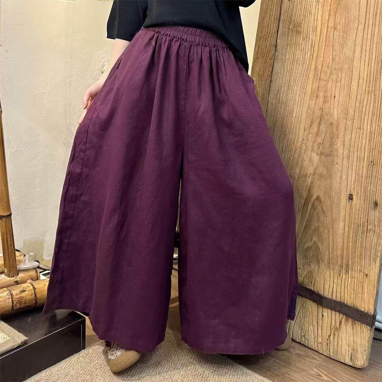 Weite Cropped-Hosen