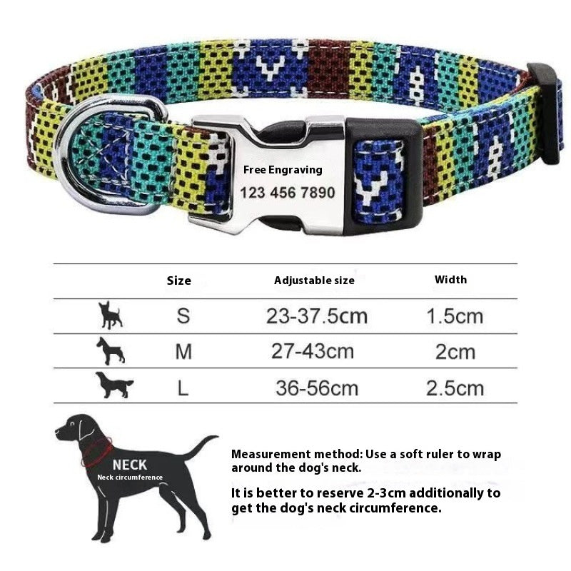Halsband für Hunde, verstellbar, gestreift – Bild 5 | LuxeStyle