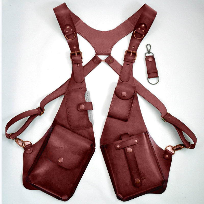 Retro Leder Schultertasche