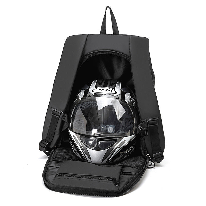Wasserdichter Motorrad-Rucksack mit Helmbeutel – Bild 6 | LuxeStyle