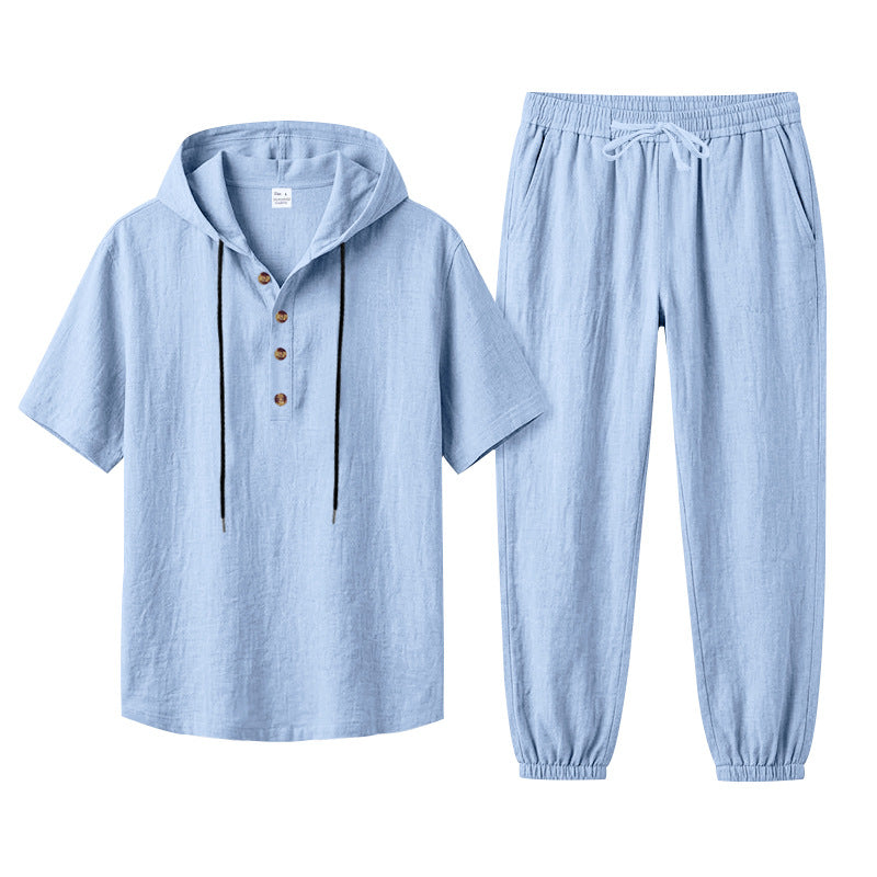 Ensemble pour hommes «Costa» · T-shirt à capuche + Jogger