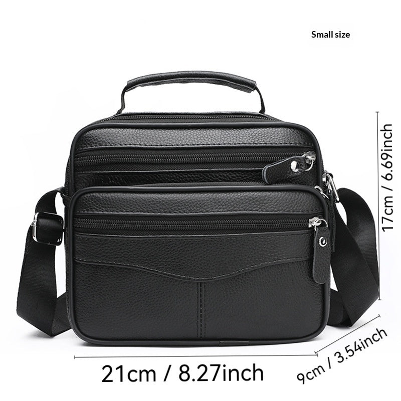 Leder Business Aktentasche Ein-Schulter 21×17×9 cm – Bild 8 | LuxeStyle