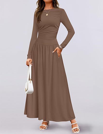Langarm-Kleid mit Taschen