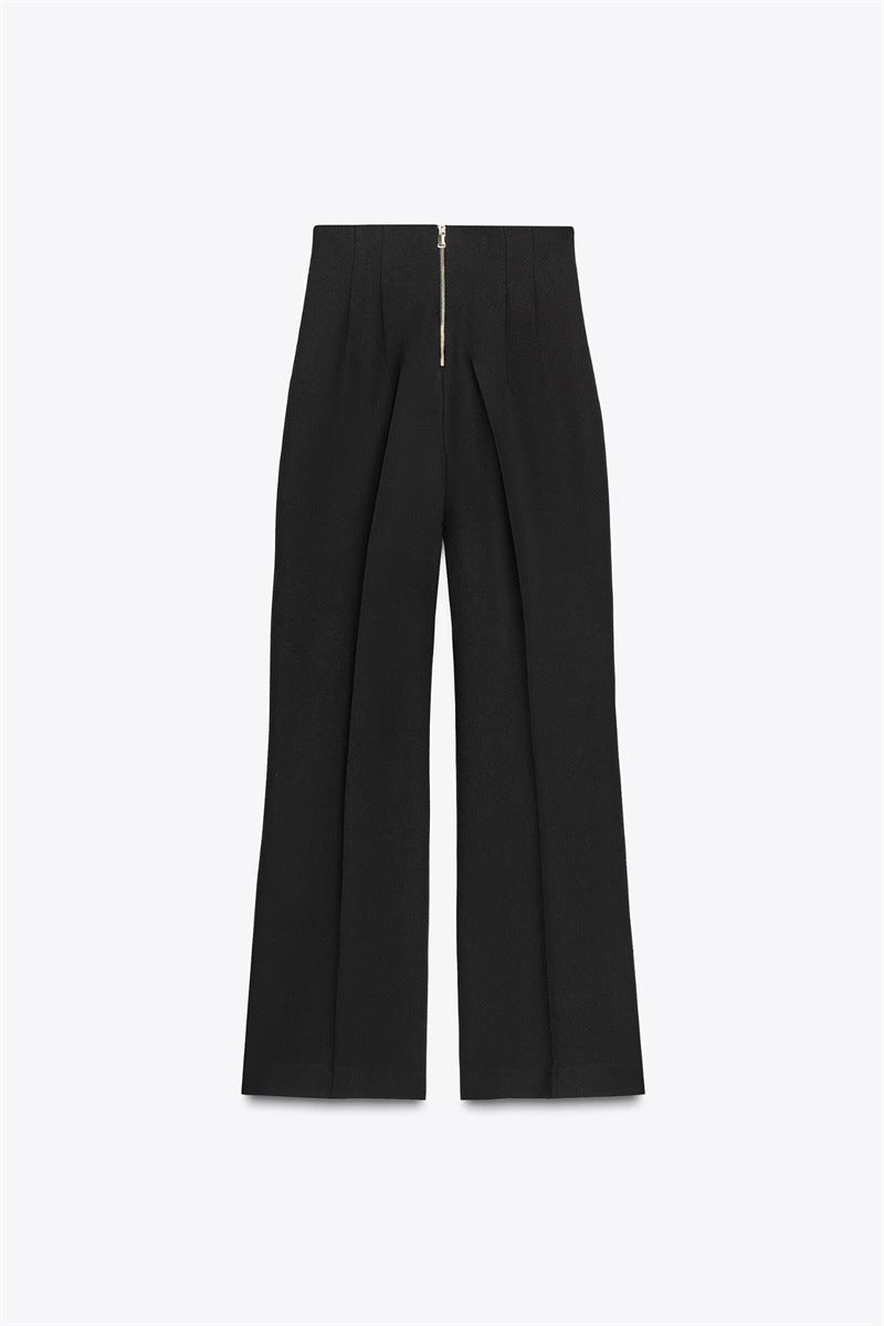 Retro-Hosen mit Zip-Detail
