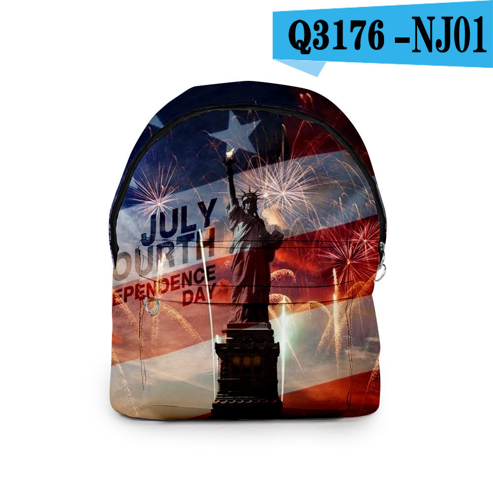 Rucksack aus Oxford-Stoff mit 3D-Digitaldruck – Bild 2 | LuxeStyle