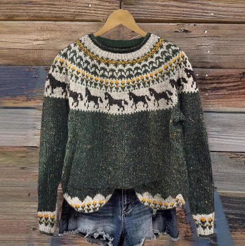 Damen Sweatshirt mit 3D-Effekt Print