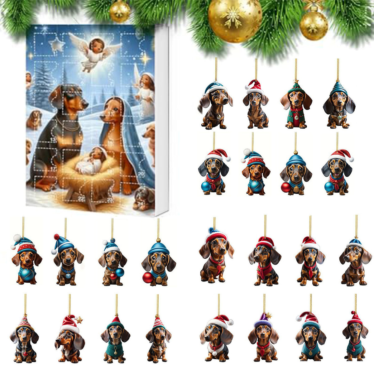 Weihnachts Countdown Tieranhänger Dekoration – Bild 9 | LuxeStyle