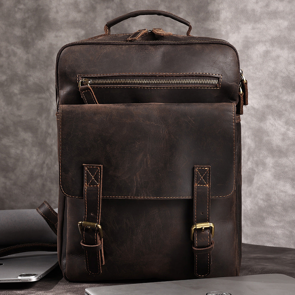 Rucksack Retro Wildpferd Leder Herren – Bild 9 | LuxeStyle