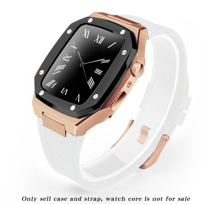 Smartwatch-Gehäuse aus Metall mit Kautschukarmband – Bild 9 | LuxeStyle