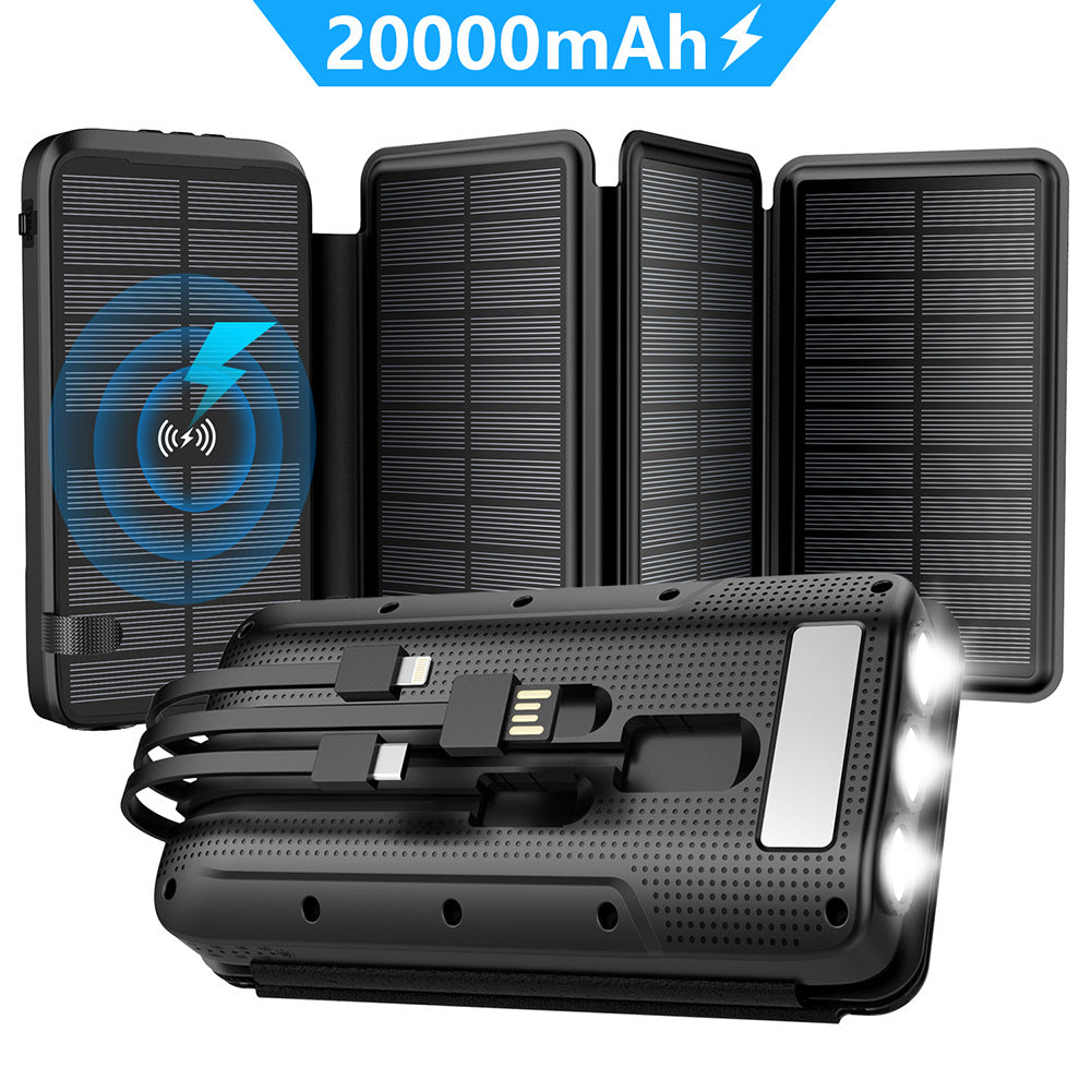 Outdoor Wireless Powerbank mit Kabel