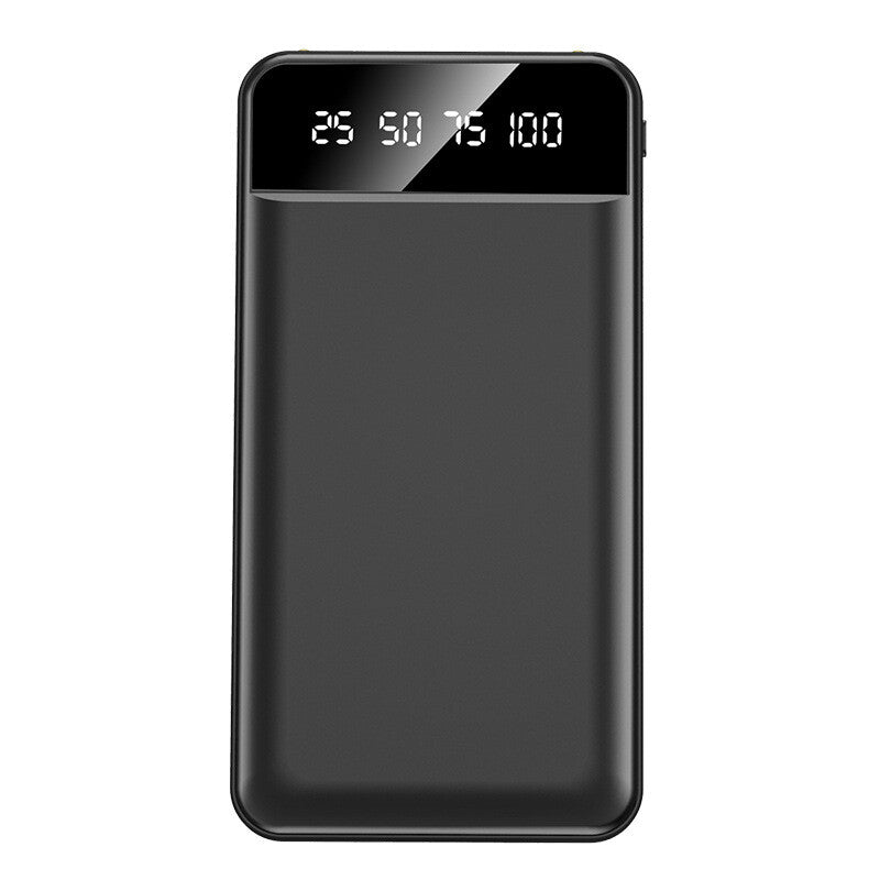 XXL-Powerbank mit 4 USB-Ports & 3 integrierten Ladekabeln
