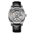 Weisses Leder Business Armband