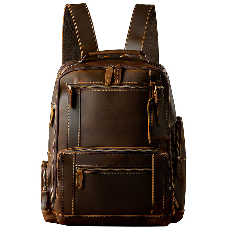 Handgemachter Leder-Rucksack Herren Retro – Bild 8 | LuxeStyle