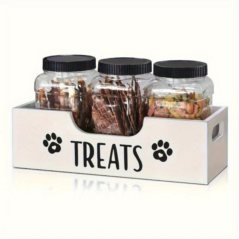 Snack-Aufbewahrungsbox aus Holz für Haustiere – Bild 3 | LuxeStyle
